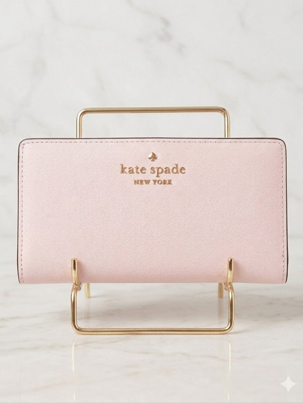 ​Kate Spade Madison Large Slim Wallet Saffiano Leather Light Pink NWT